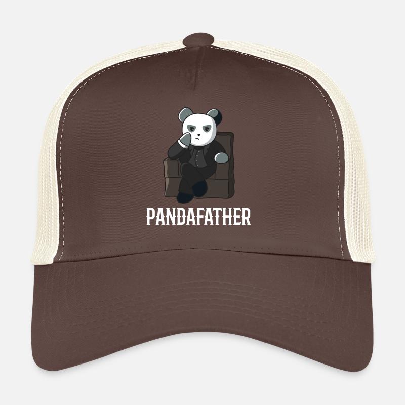 Panda Vater Papa Geschenk Vatertag idee Bär Anzug Trucker Cap
