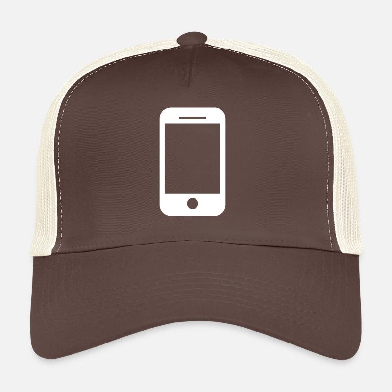 Idée de cadeau d'icône de téléphone mobile Casquette trucker 