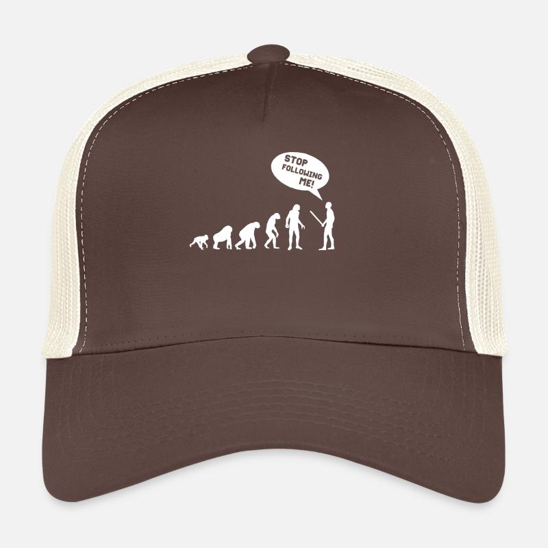 EVOLUTION - Casquette trucker  - marron/beige