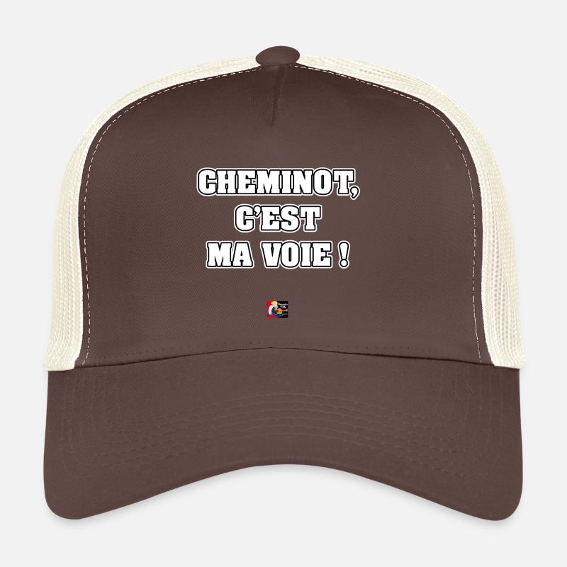 CHEMINOT, C'EST MA VOIE ! - JEUX DE MOTS Casquette trucker 