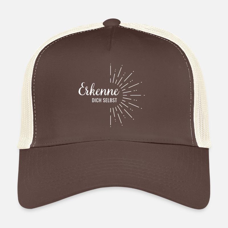 Erkenne dich selbst Trucker Cap