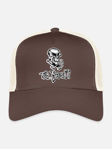 St Pauli Skull Graffiti - Trucker Cap - Braun/Beige