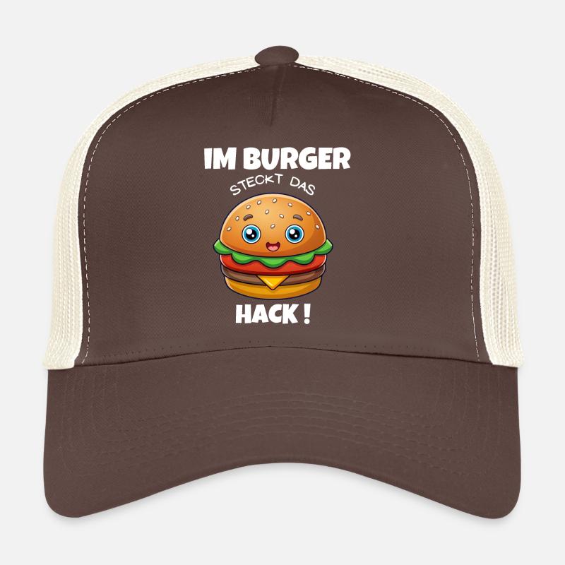 Im Burger steck das Hack- Hamburger / Cheeseburger Trucker Cap