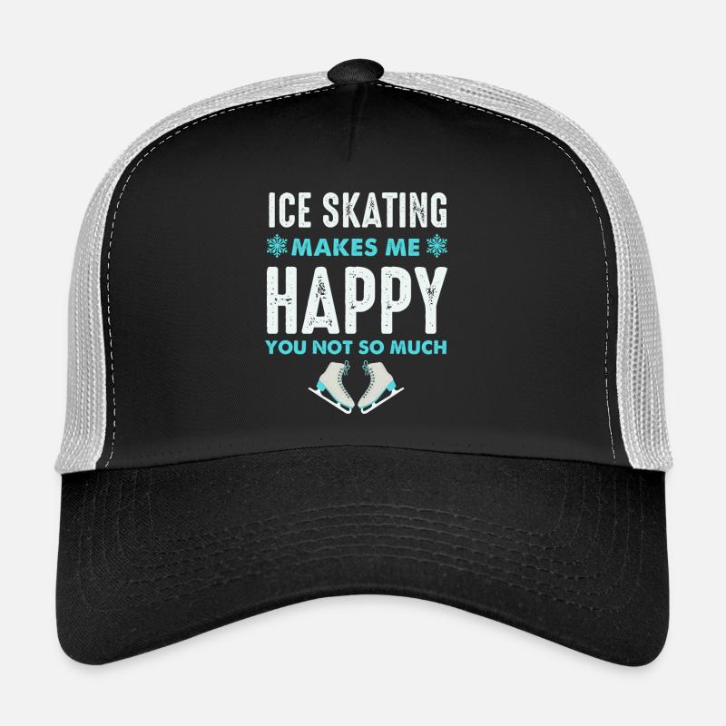 Skating Makes Me Happy- Eiskunstlaufen Geschenke Trucker Cap