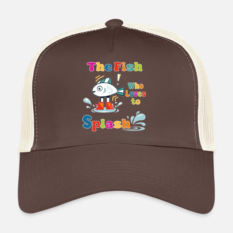 Der Fisch, der es liebt zu planschen Trucker Cap