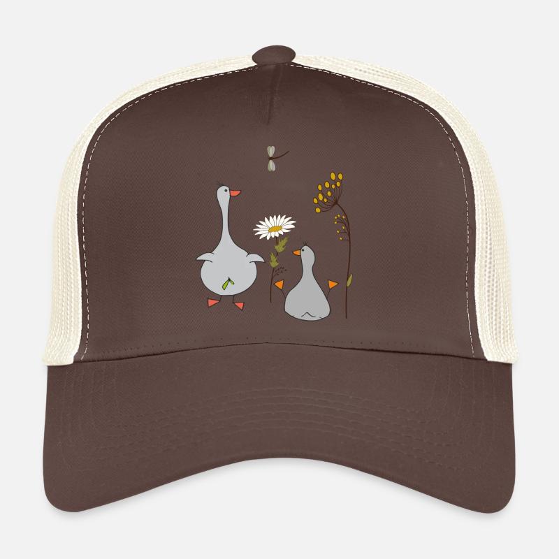 Gänse auf der Wiese Trucker Cap