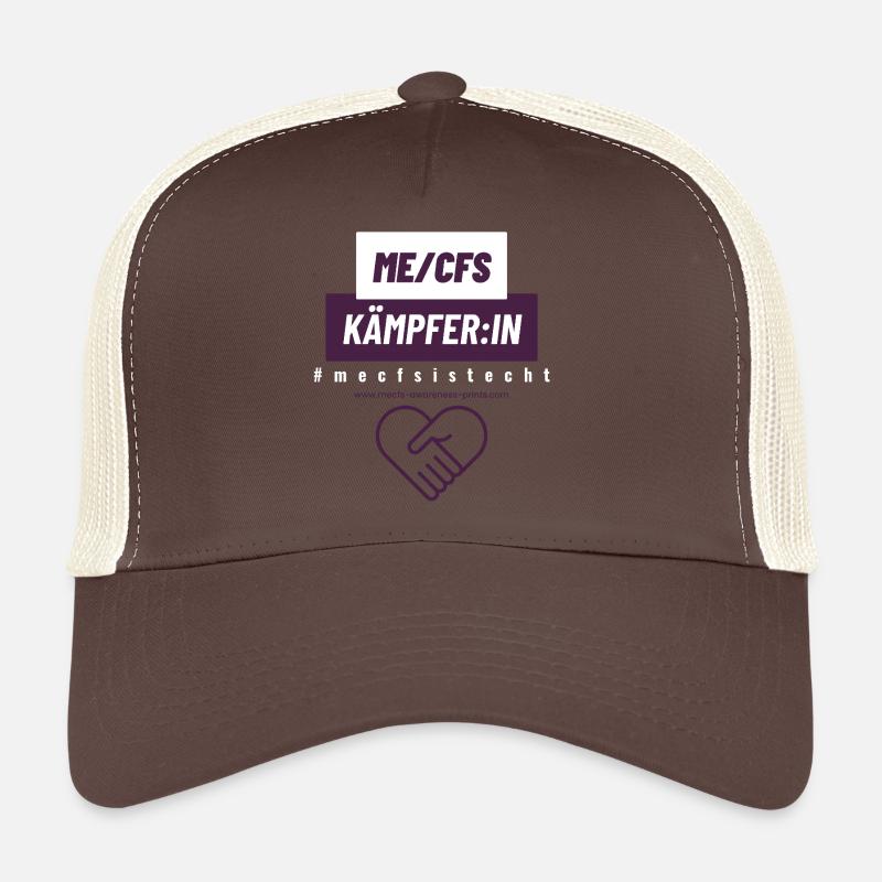 ME/CFS FIGHTER 💪 - eggplant II 💜 Trucker Cap