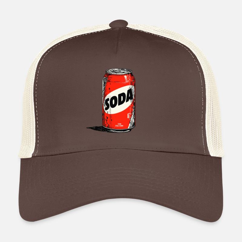 Red Soda Can Trucker Cap