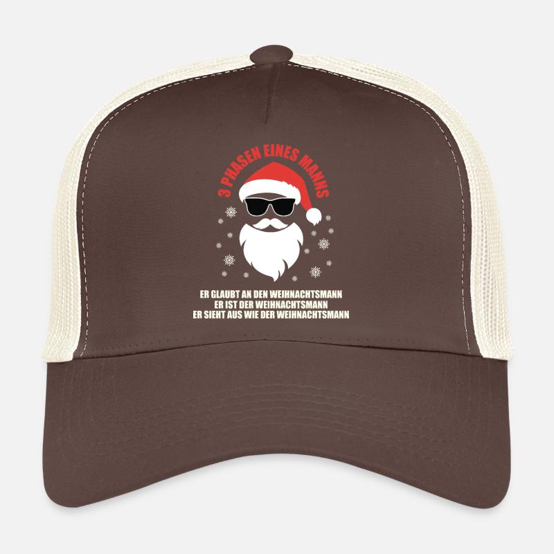 Stylischer Weihnachtsmann mit Sonnenbrille Trucker Cap