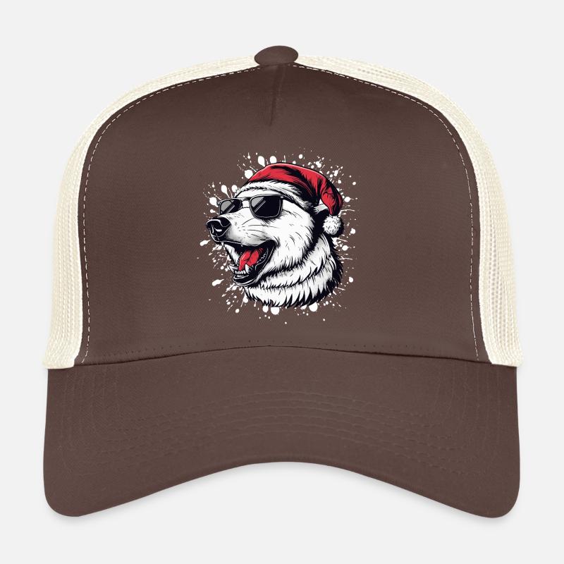 Polar Bear Christmas Funny Trucker Cap