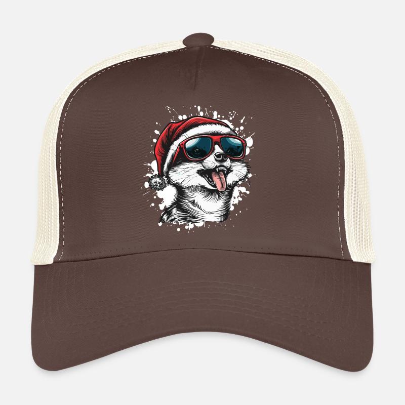 Erdmännchen Weihnachten Lustig - Trucker Cap - Braun/Beige