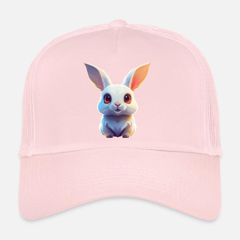 White cuddly bunny Trucker Cap