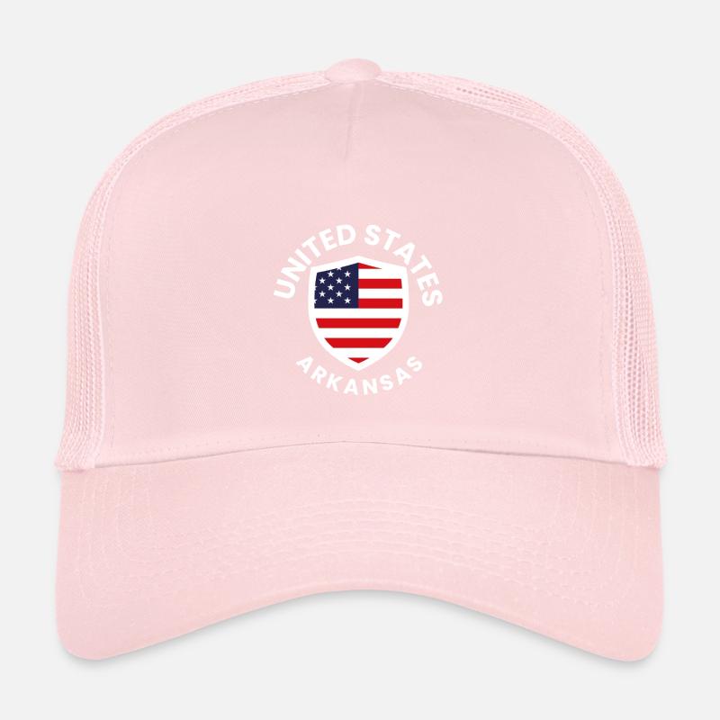 Conception du bouclier USA Arkansas Casquette trucker 