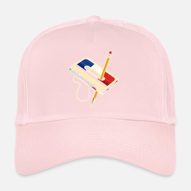 Cassette Crayon Retro Pop Casquette trucker 