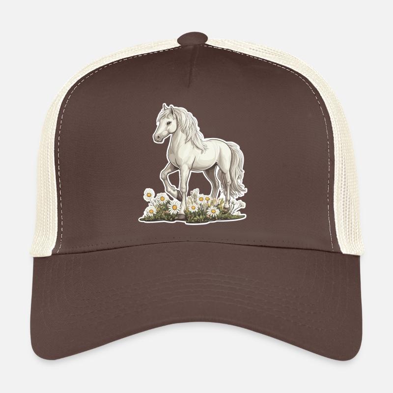 Pferd auf Wiese Trucker Cap