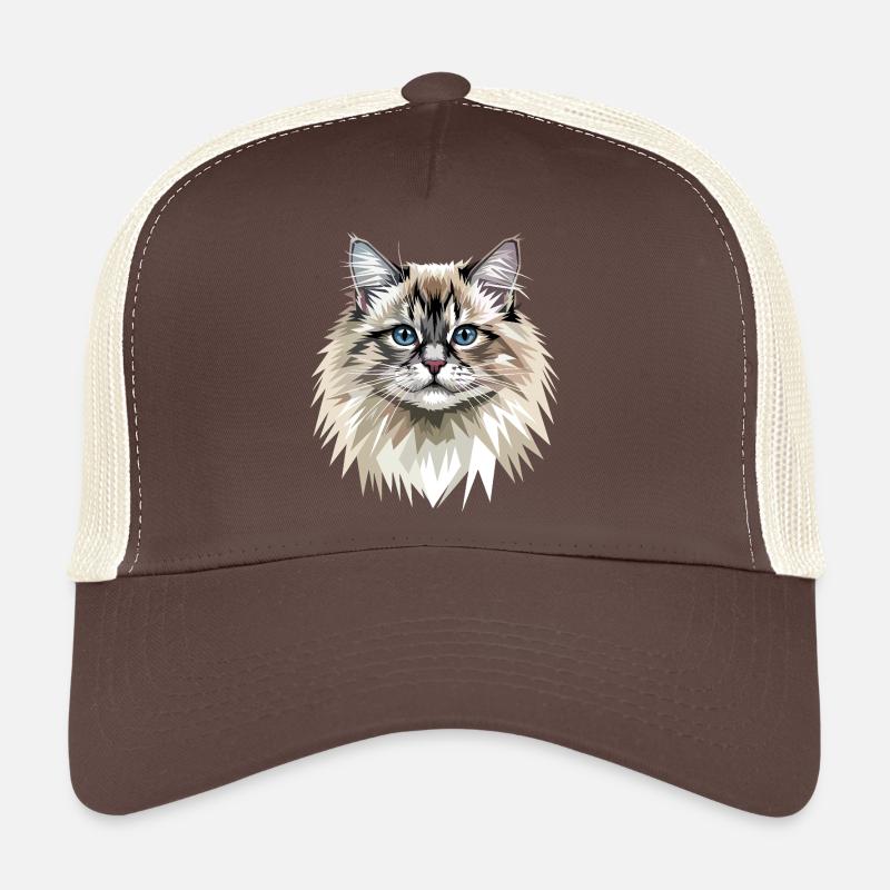 Ragdoll Cat Ragdoll Cat Cute Ragdoll Cats Trucker Cap