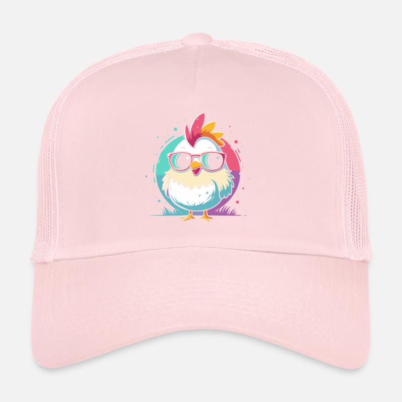 Poussin flashy Lunettes Soleil Pastel Casquette trucker 