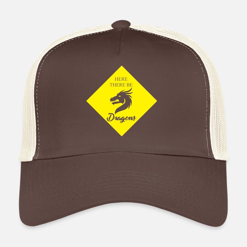 Fantasy / Dragons: Here There Be - Dragons Trucker Cap