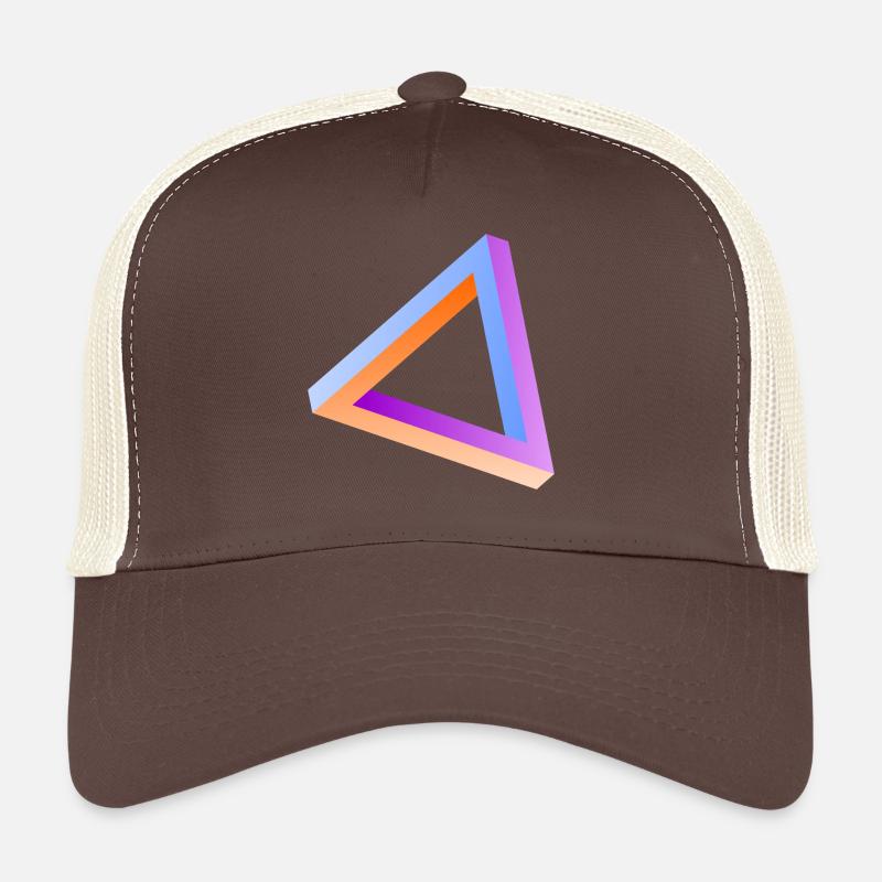 Illusion d'optique triangle impossible Casquette trucker 