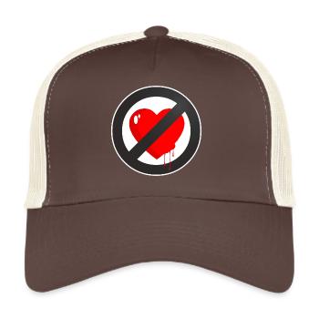 LIEBE NICHT VORHANDEN - Trucker Cap - Braun/Beige - Vorne