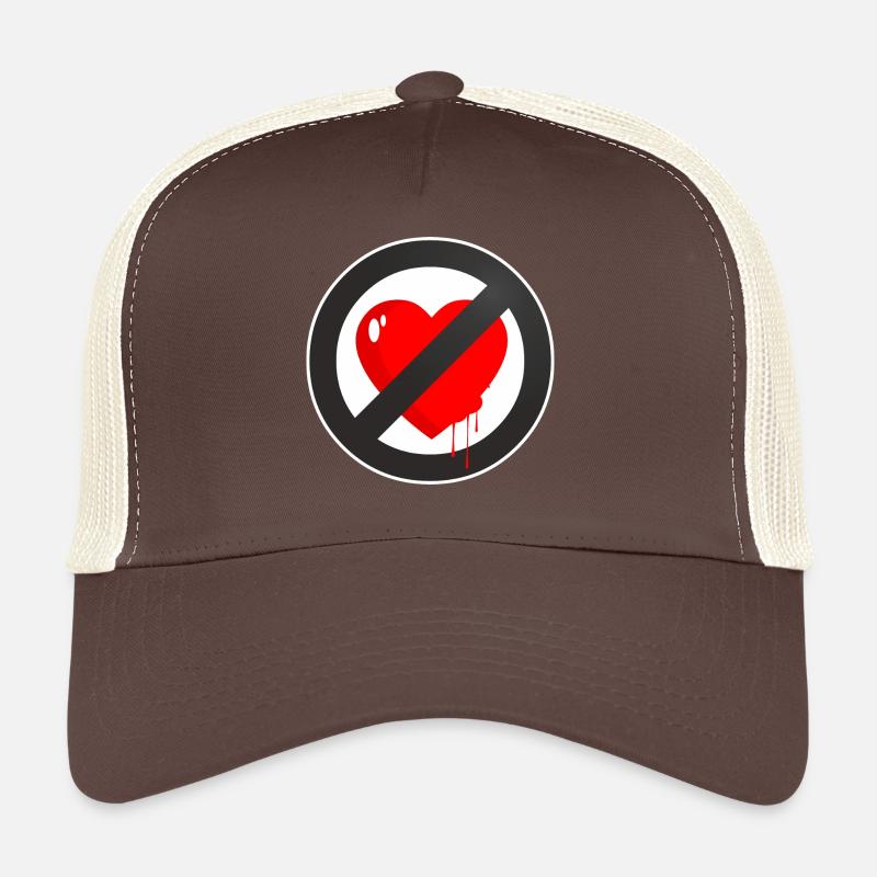 LIEBE NICHT VORHANDEN - Trucker Cap - Braun/Beige