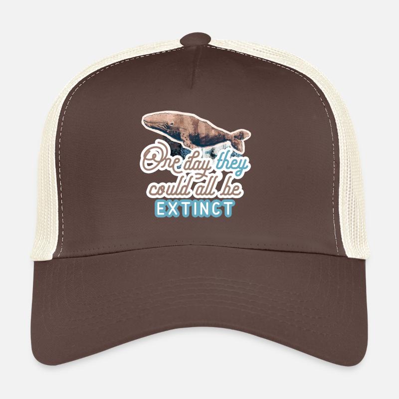 Wal - der letzte Moment zu sehen - Trucker Cap - Braun/Beige