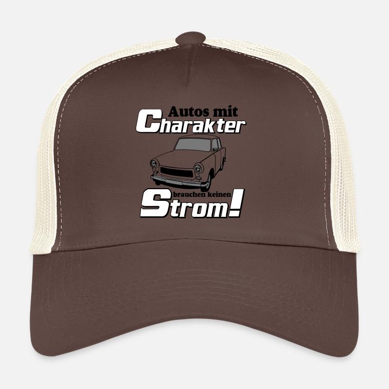 Trabant , DDR Kult , Strom und Charakter (25) - Trucker Cap - Braun/Beige