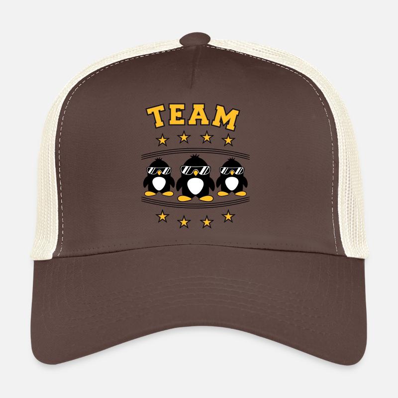 Les amis de l’équipe des pingouins Casquette trucker 