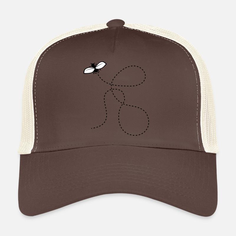 Gestrichelte Linie Fliege Trucker Cap