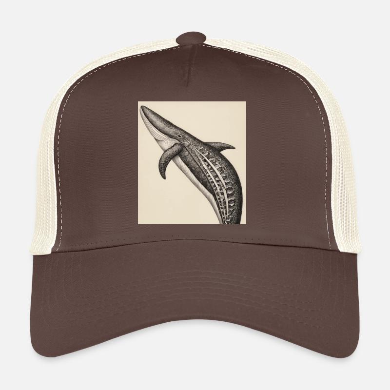 Whale anatomy - Trucker Cap - brown/beige