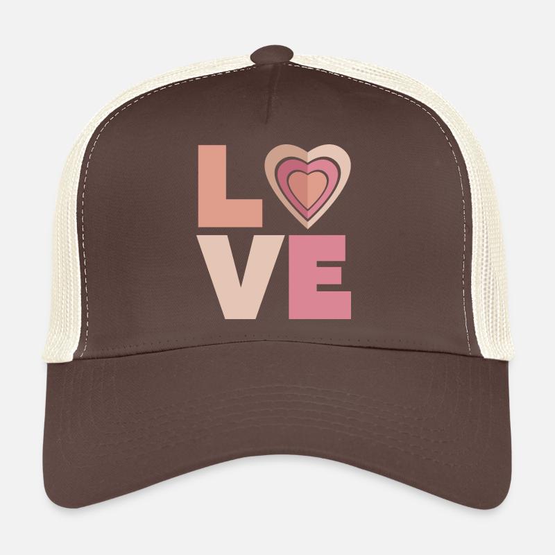 LOVE with heart Trucker Cap