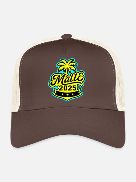 Malle 2025 Palme Mallorca - Casquette trucker  - marron/beige - Devant