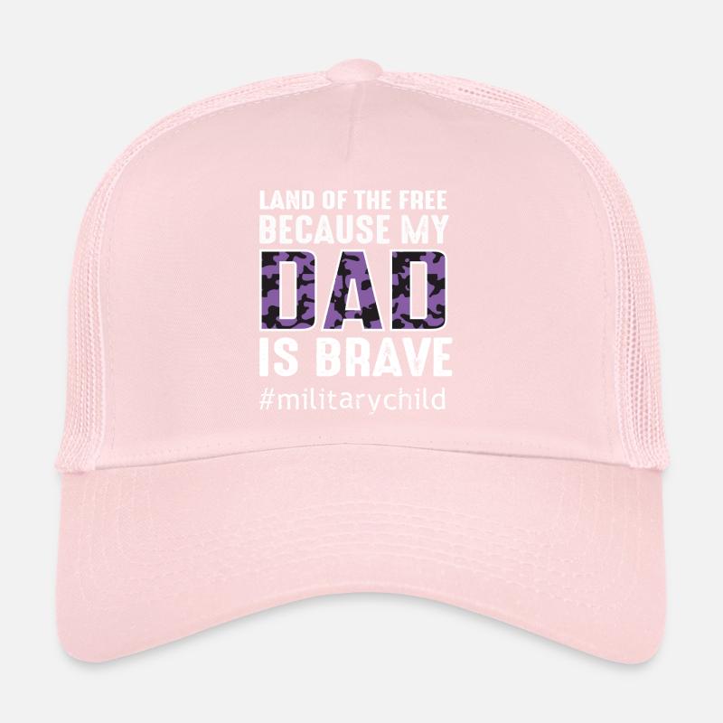 Enfants avec la conception de texte de camouflage militaire Casquette trucker 