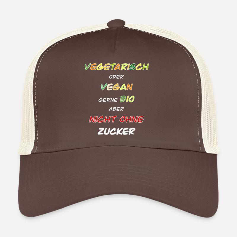 Végétarien, végétalien, bio de préférence ! Casquette trucker 