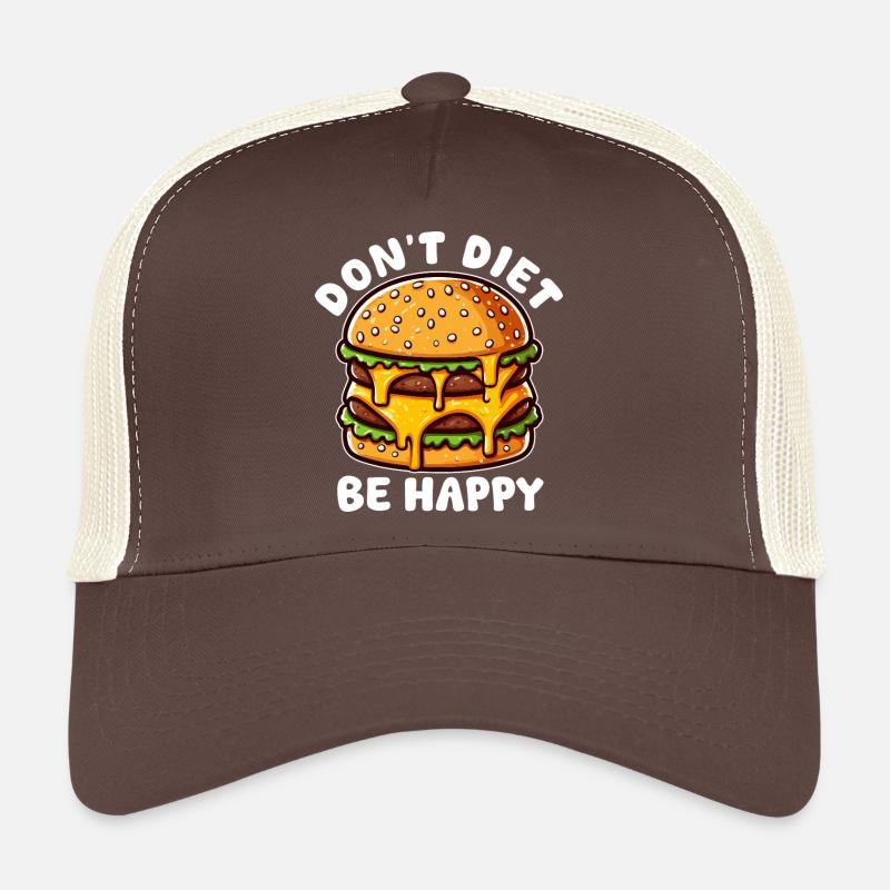 Laughing Melting Burger Trucker Cap