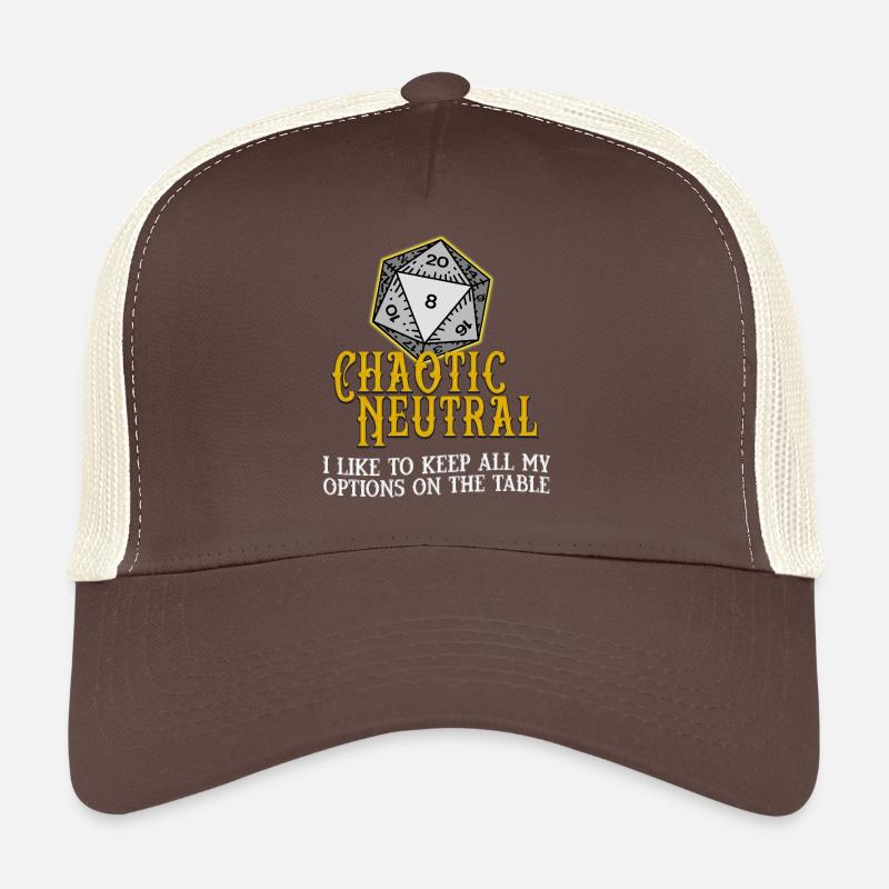 Neutre chaotique D20 Casquette trucker 