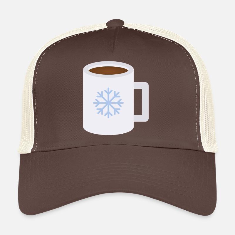 Motif de tasse en forme de flocon de neige Casquette trucker 