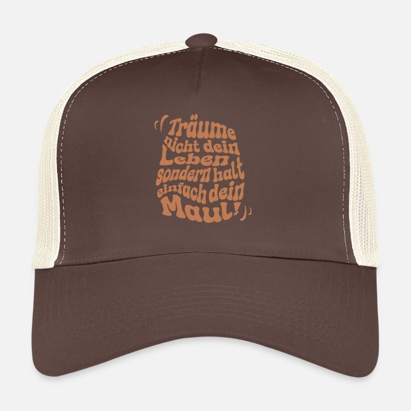 Arrête de rêver - Casquette trucker  - marron/beige