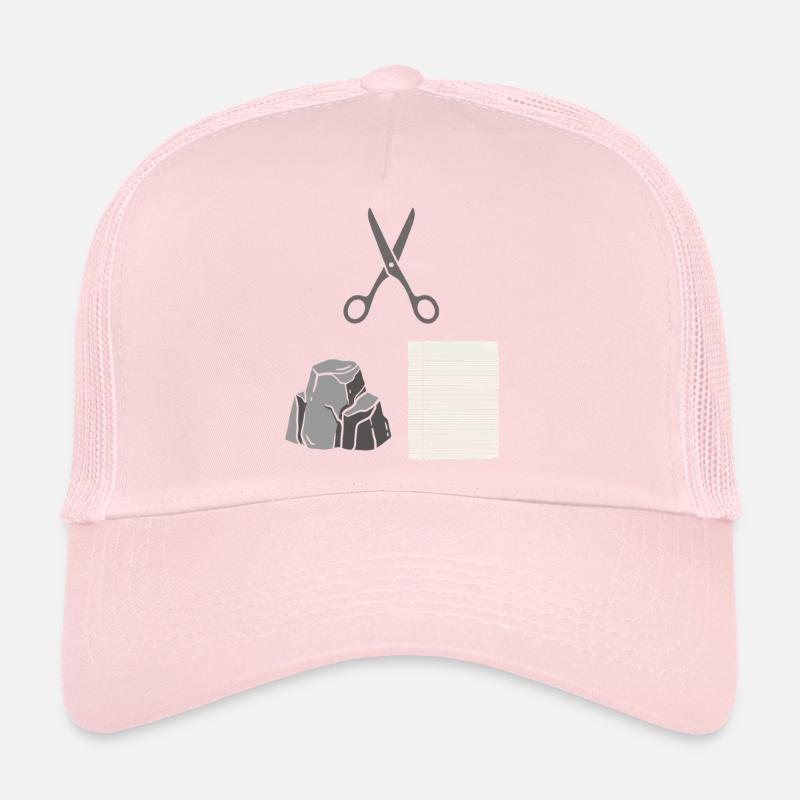 Ciseaux, pierre, costume papier, chemise de carnaval Casquette trucker 