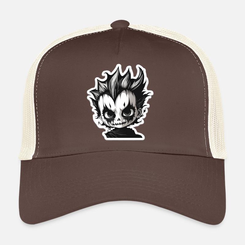 Chibi crâne épineux Casquette trucker 