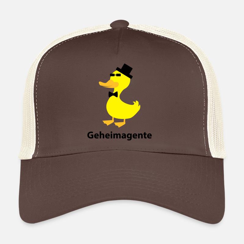 Geheimagente - Trucker Cap - Braun/Beige