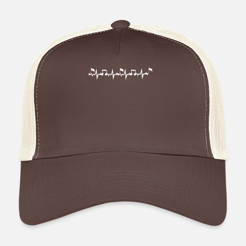 Music notes - Trucker Cap - brown/beige
