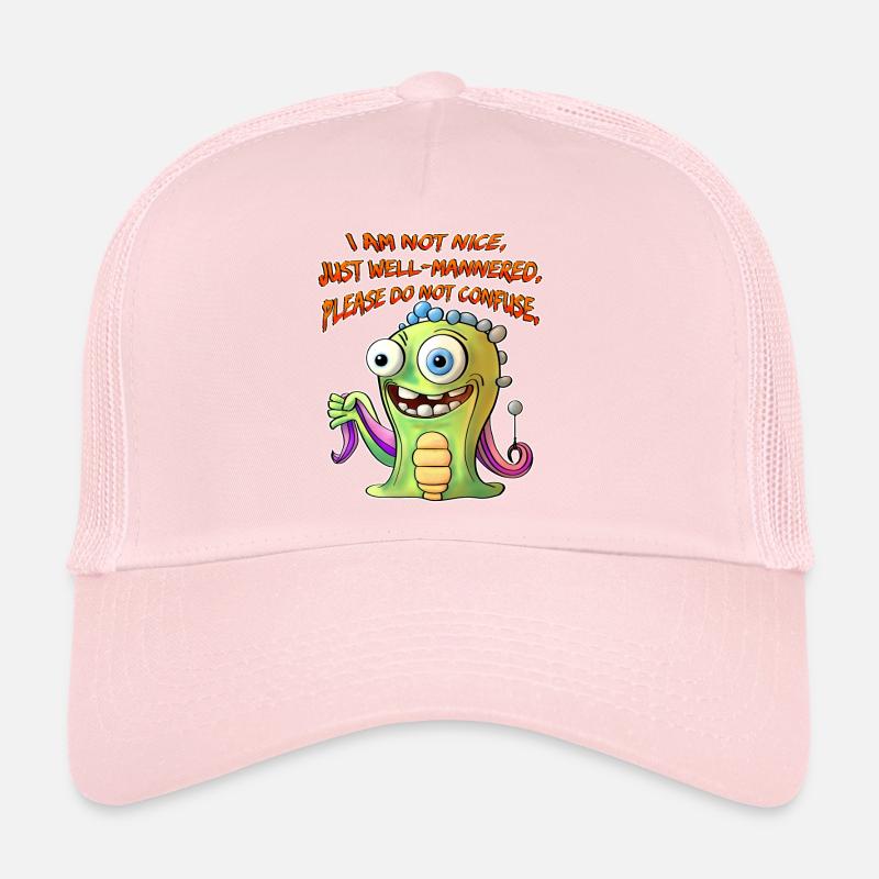 Je ne suis pas gentil, juste bien élevé. Casquette trucker 