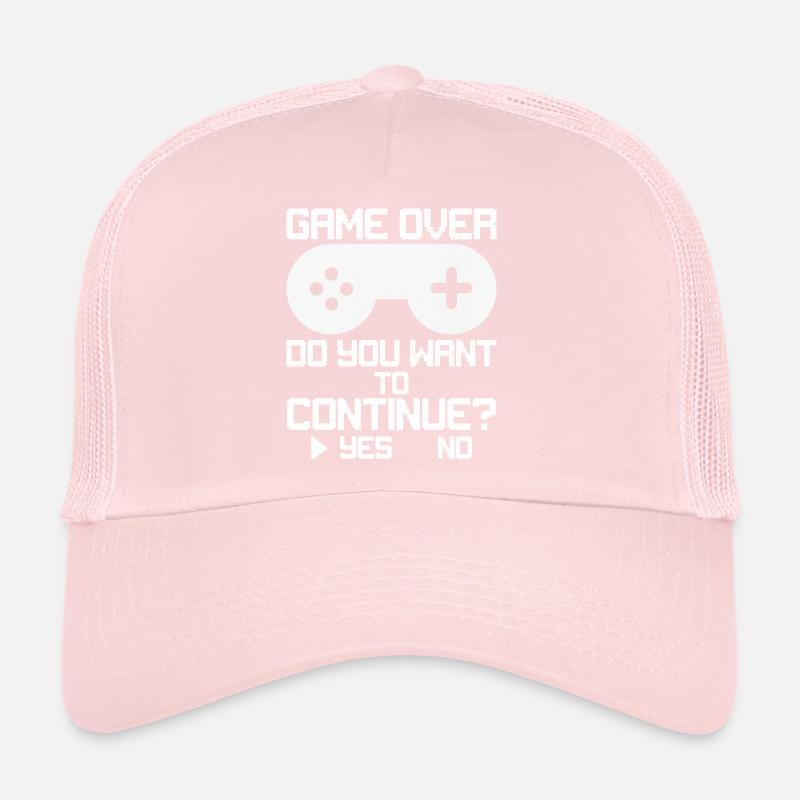 Game Over Voulez-vous continuer Casquette trucker 
