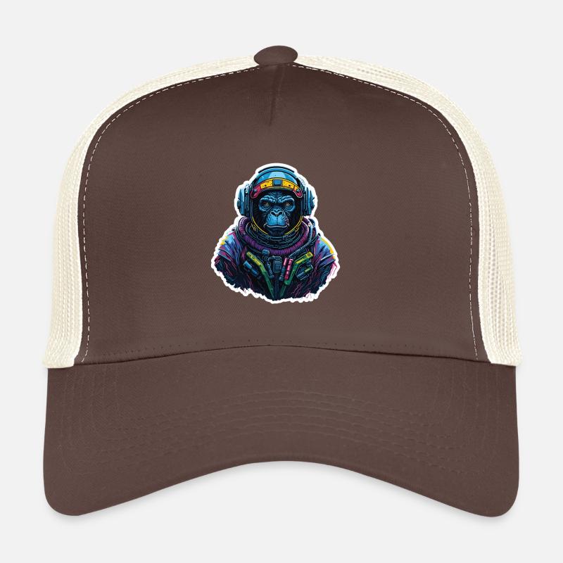 Gorille Astronaute Neon Casquette trucker 