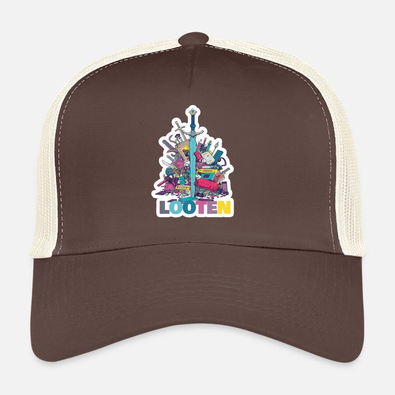 RPG Looting Leveling RPG Gamer Shirt Trucker Cap