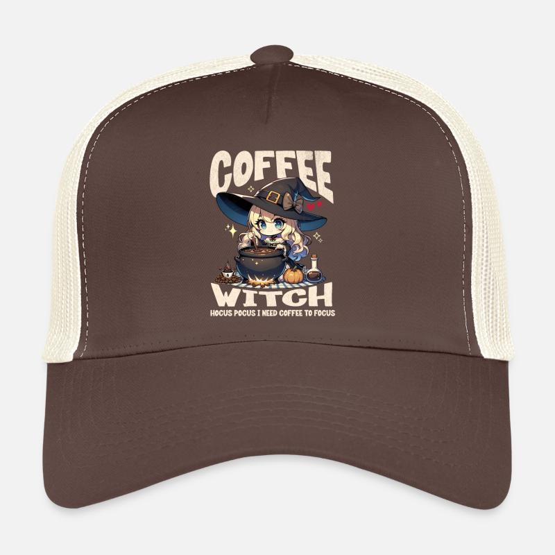 Café Sorcière Faire Potion Mignon Kawaii Design Casquette trucker 
