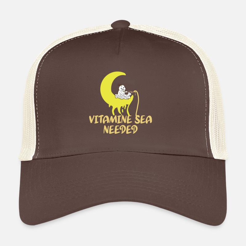 Vitamines Océan Utilisé Drôle Casquette trucker 