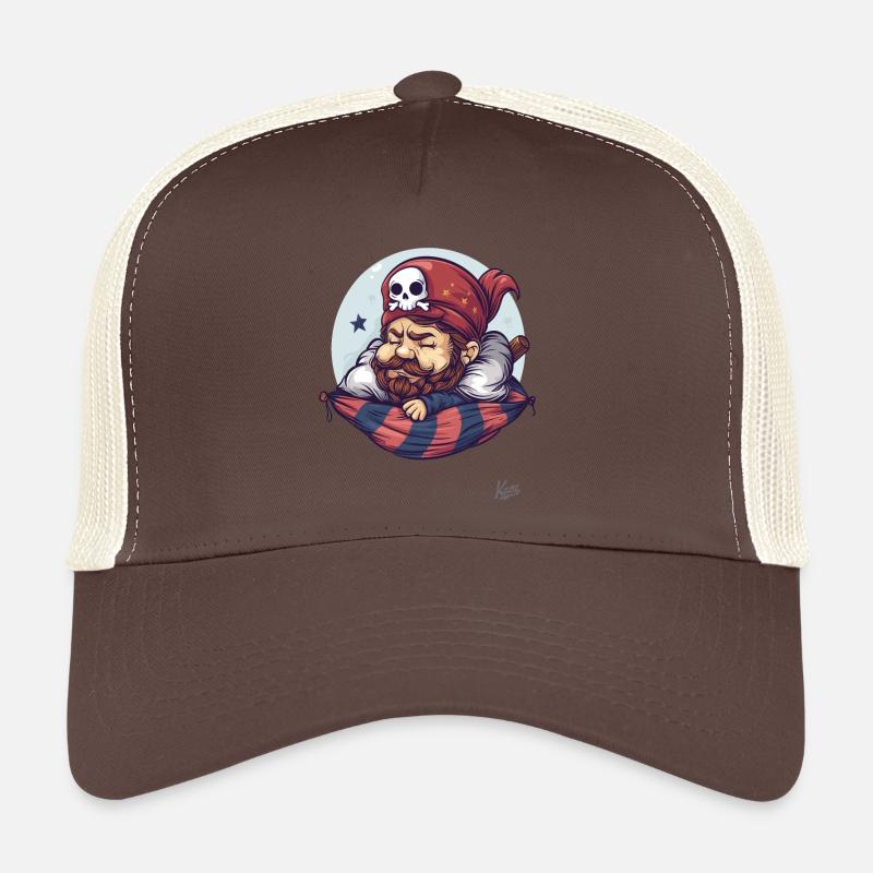 Sleeping Little Pirate Trucker Cap