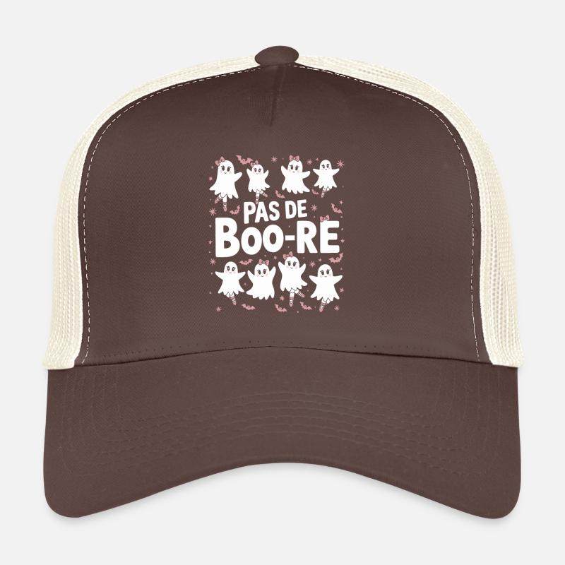 Pas De Boo-re Cute Ghosts Ballet Halloween Dance Trucker Cap